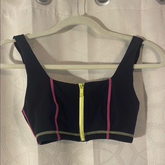 Buffbunny Collection Other - BuffBunny Black and Pink Women's Top with Yellow Zipper